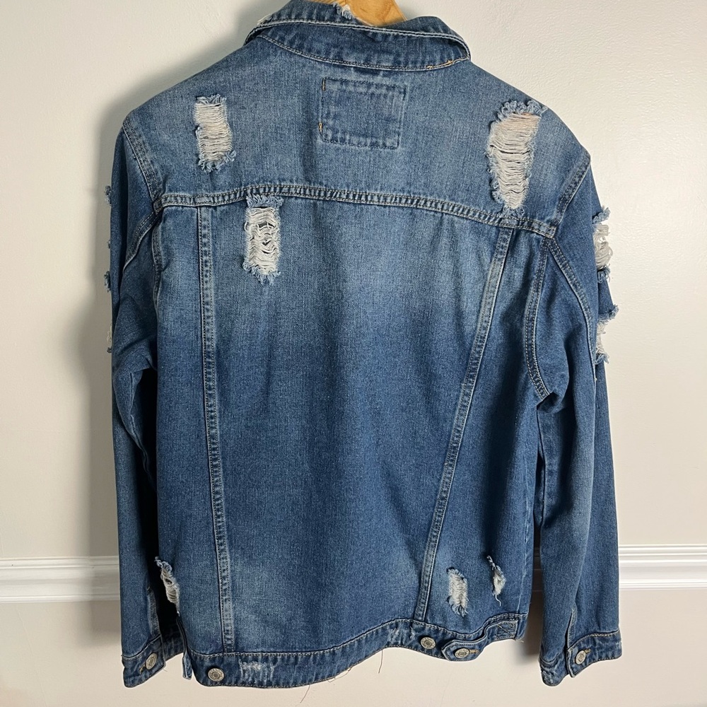 Distressed Denim Jacket - Picture 2 of 5